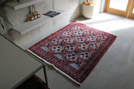 IRAN ANTIQUE BIJAR SANANDAJI MILZA ALI 1880年代 151×123cm