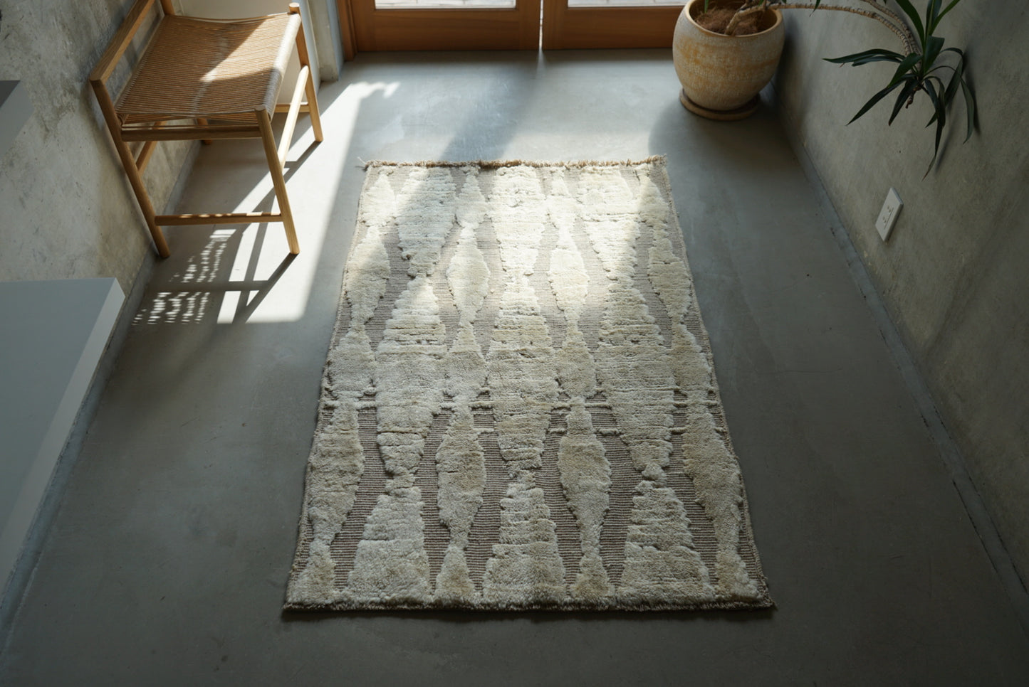 店頭販売 ORIGINAL IRAN QASHQAI KILIM RIVER 147 × 96 cm