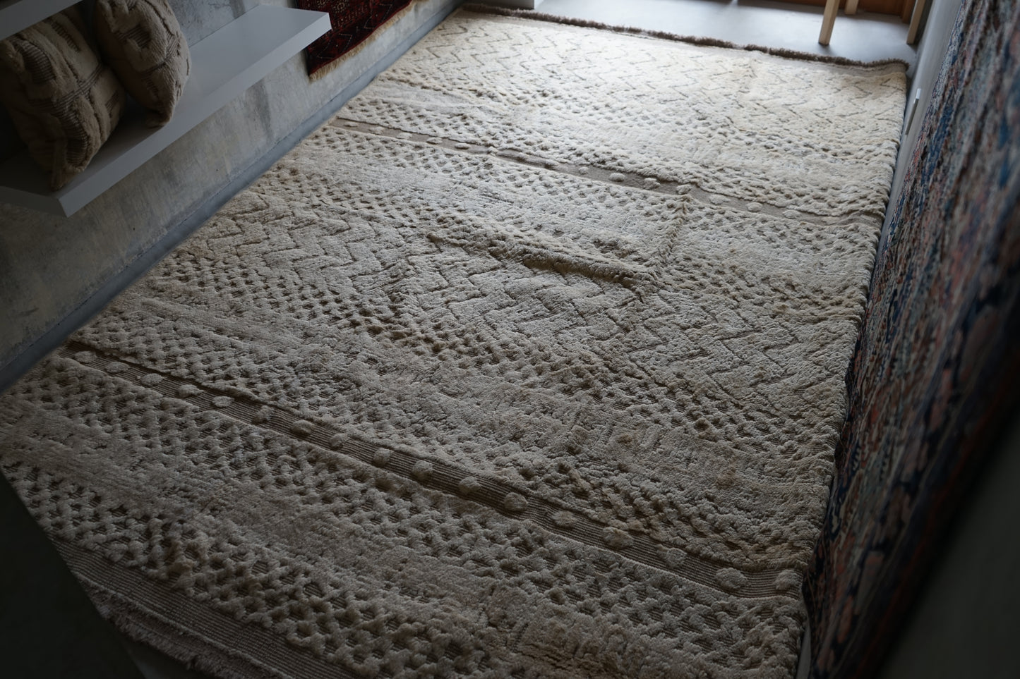 店頭販売 ORIGINAL IRAN  QASHQAI KILIM LIVING MAIN SIZE " MOM " 300 × 200 cm