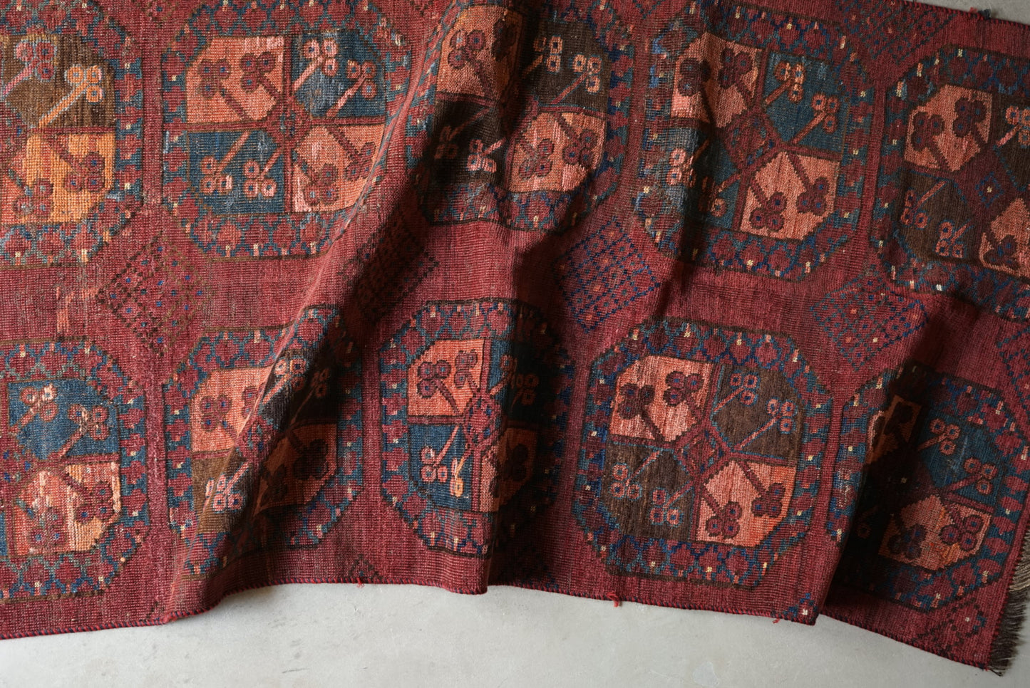 IRAN ANTIQUE TURKMEN 1820年代 180 × 87 cm