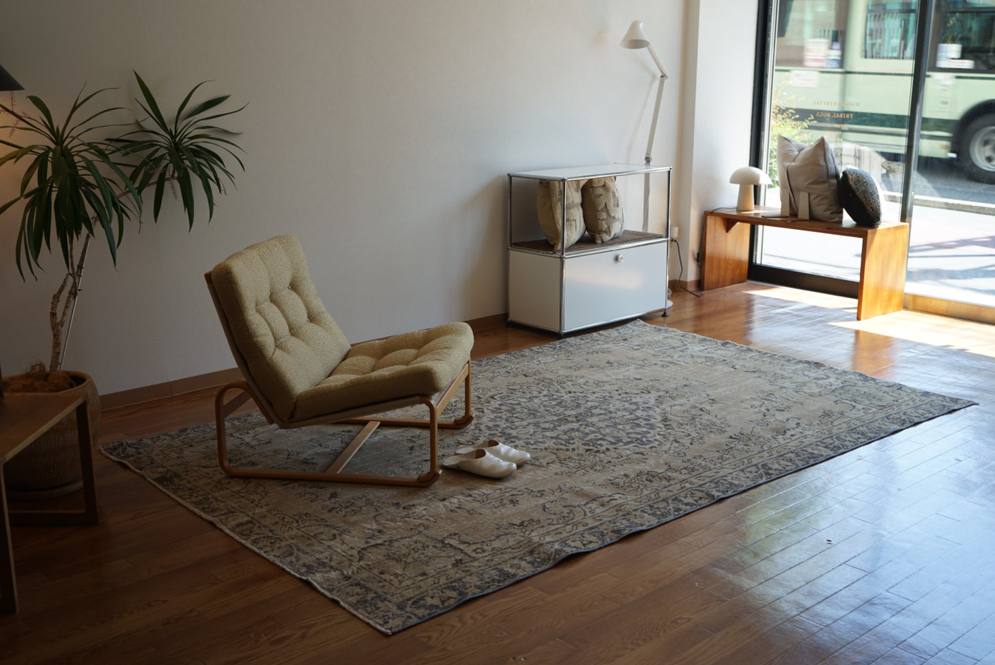 Türkiye Old Isparta Beige , BlueGlay 1970年代 267 × 169 cm No.TR25289