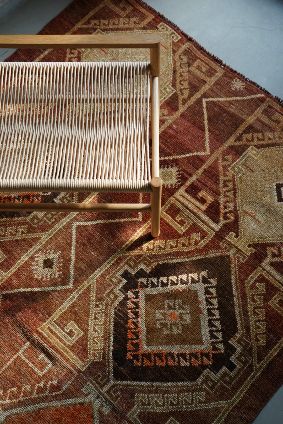 TURKEY VINTAGE ANATORIA BROWN 1980年代 256 × 155 cm No.TR25157