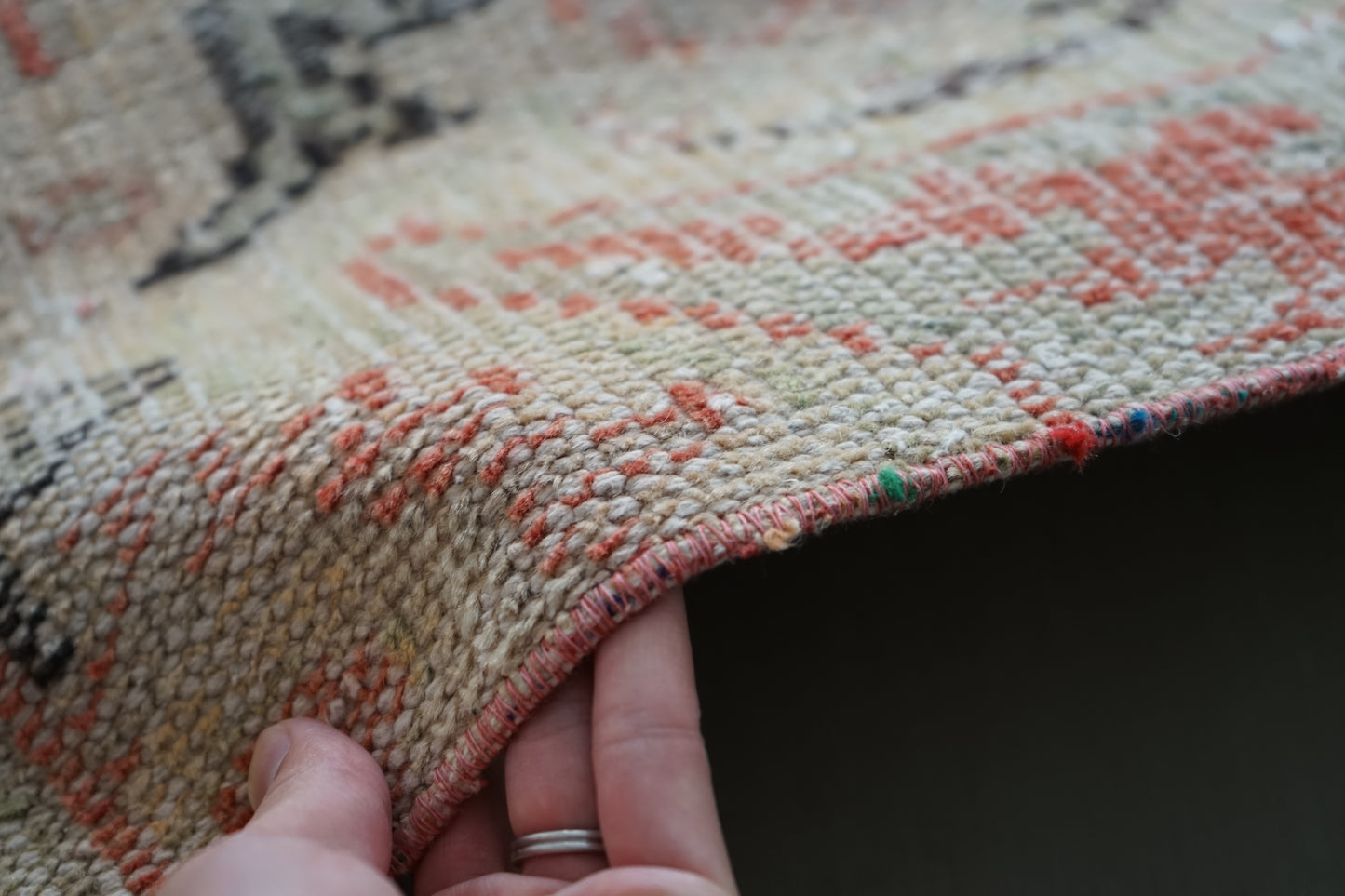 TURKEY VINTAGE SMALL FLORAL RUG 85 × 49 cm No.TR25171