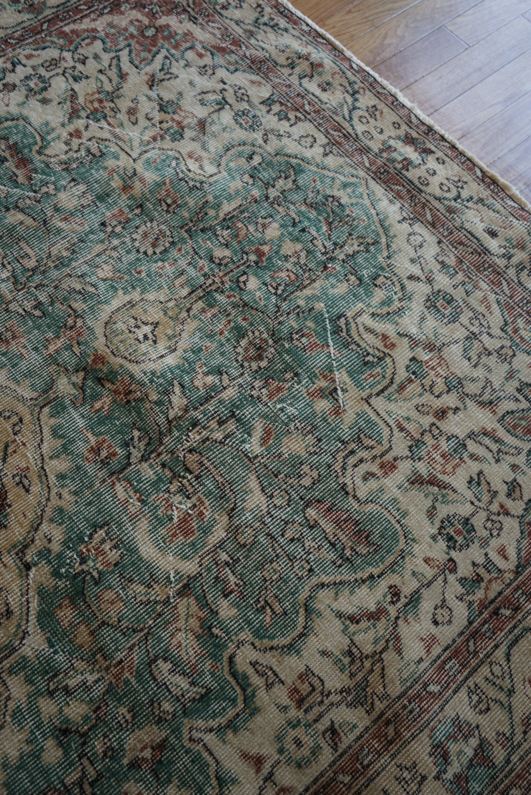 Türkiye Old Isparta EmeraldGreen 1970年代 267 × 169 cm No.TR25275