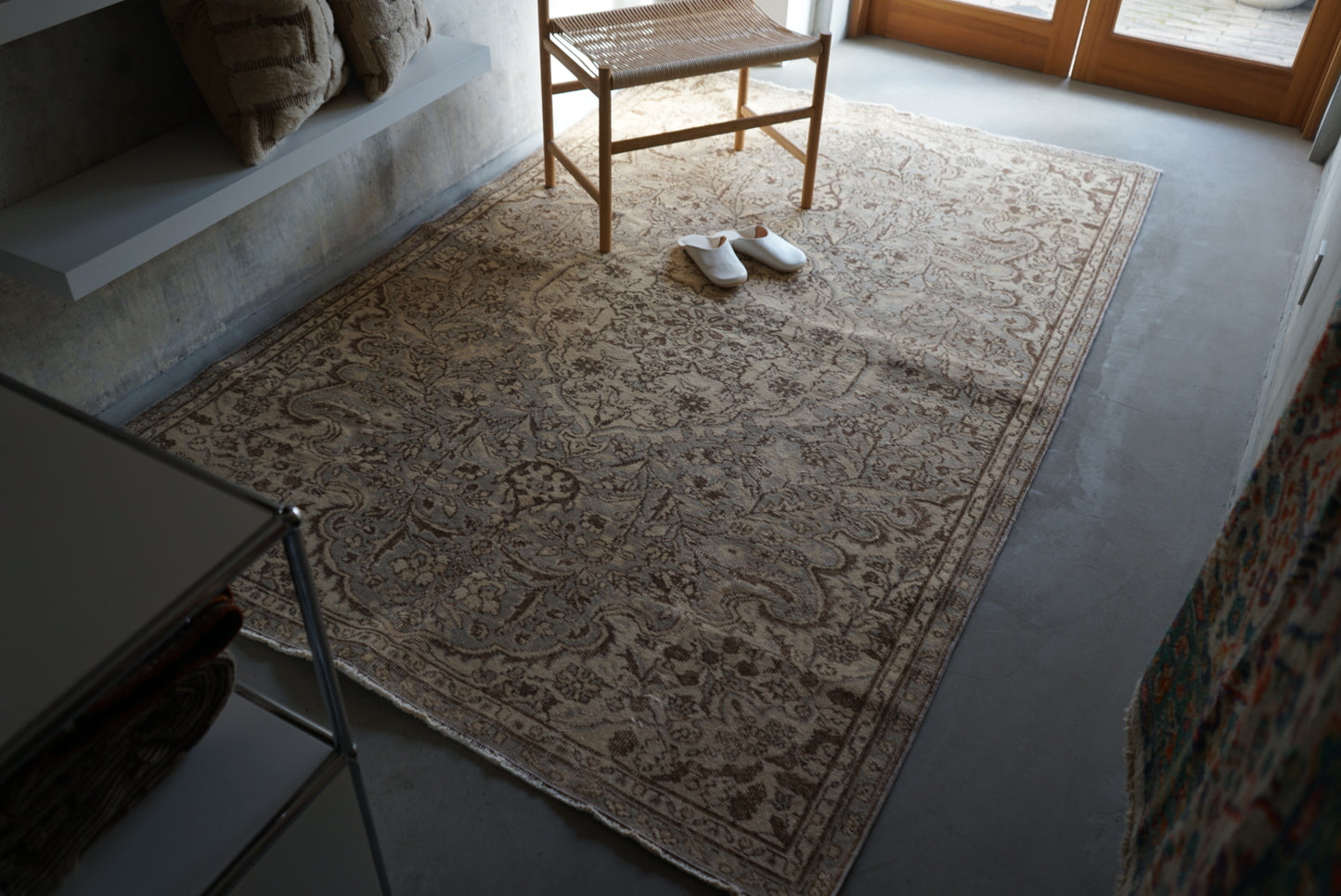 Türkiye Old Isparta Ecru , Gray 1960-1970年代 249 × 158 cm No.TR25265