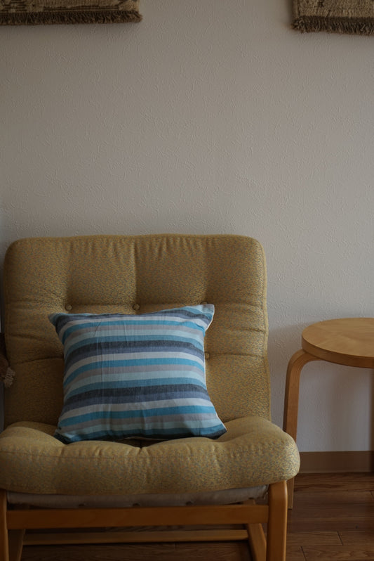 Türkiye Old Cushion Cover Blue Stripe 41 × 40 cm No.TR25398