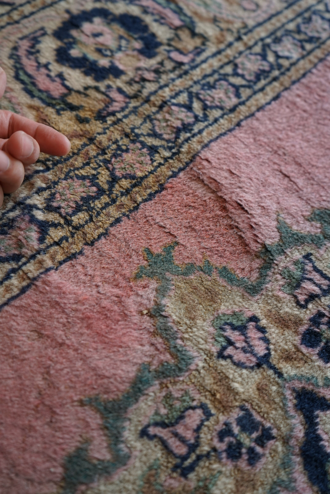 Türkiye Old Kayseri Pink Runner 1950-1960年代 272 × 101 cm