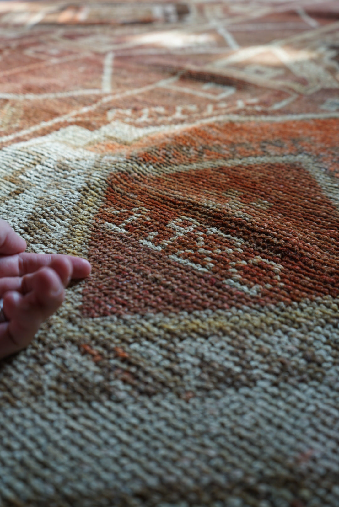 TURKEY VINTAGE ANATORIA BROWN 1980年代 256 × 155 cm No.TR25157