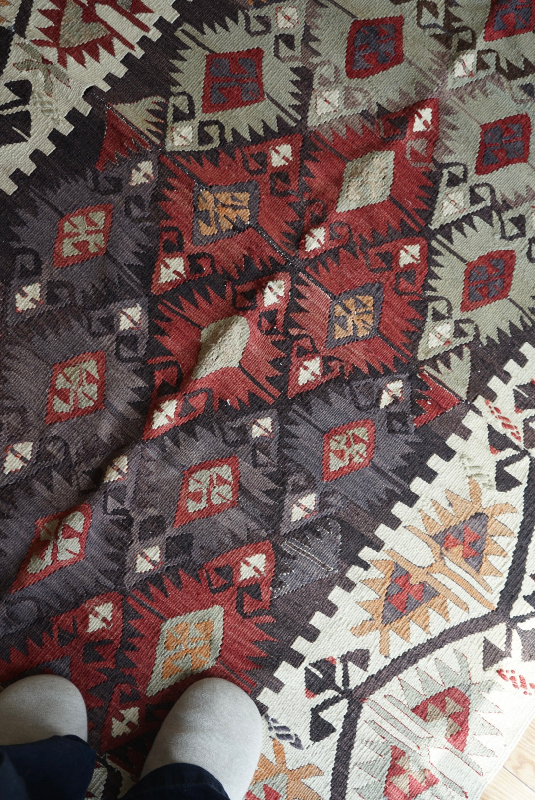 Türkiye Old Kilim 155 × 123 cm No.TR25334