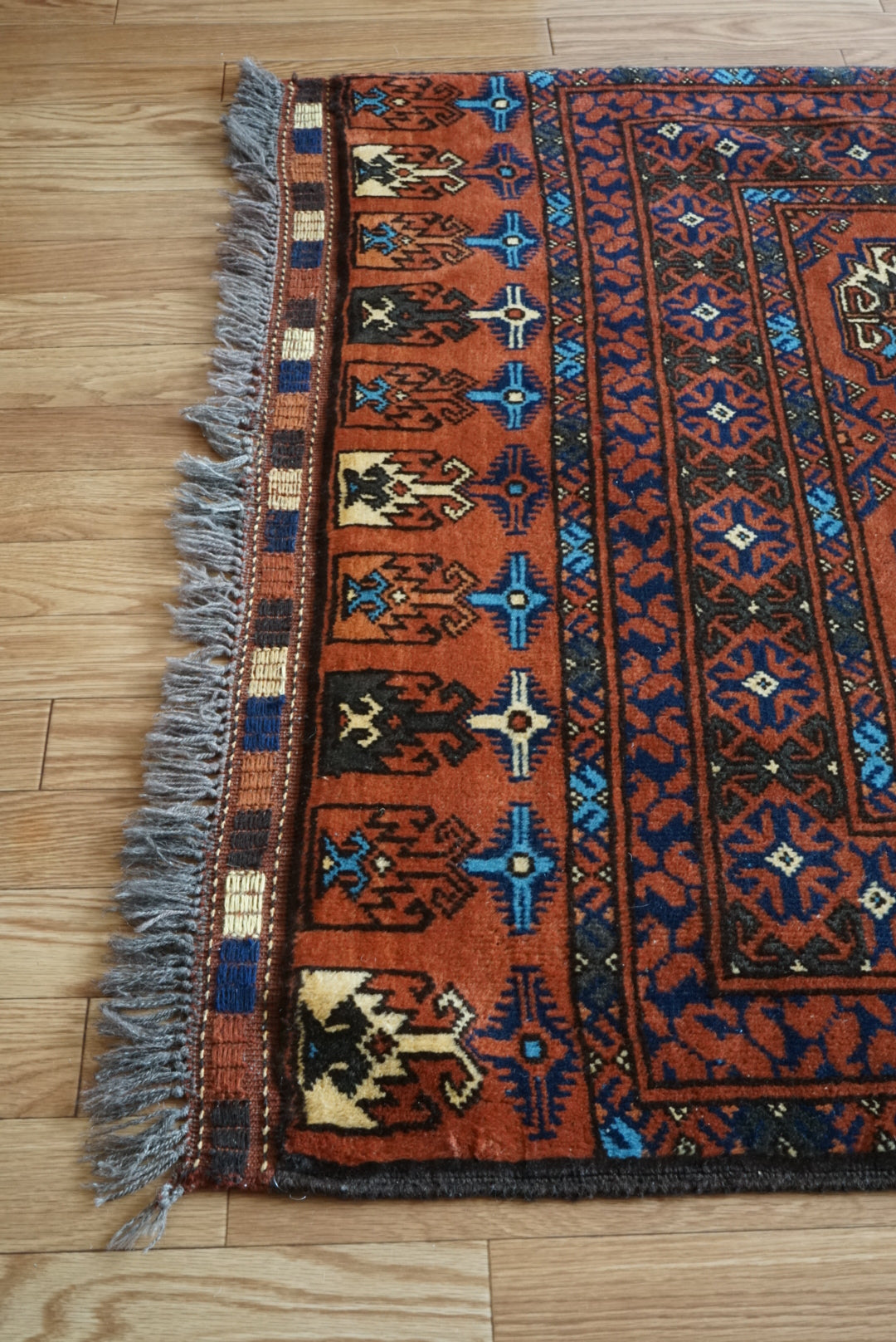 Türkiye Old Turkmen 1950年代 189 × 114 cm No.TR25249 / 国内送料無料・羊毛手織り絨毯