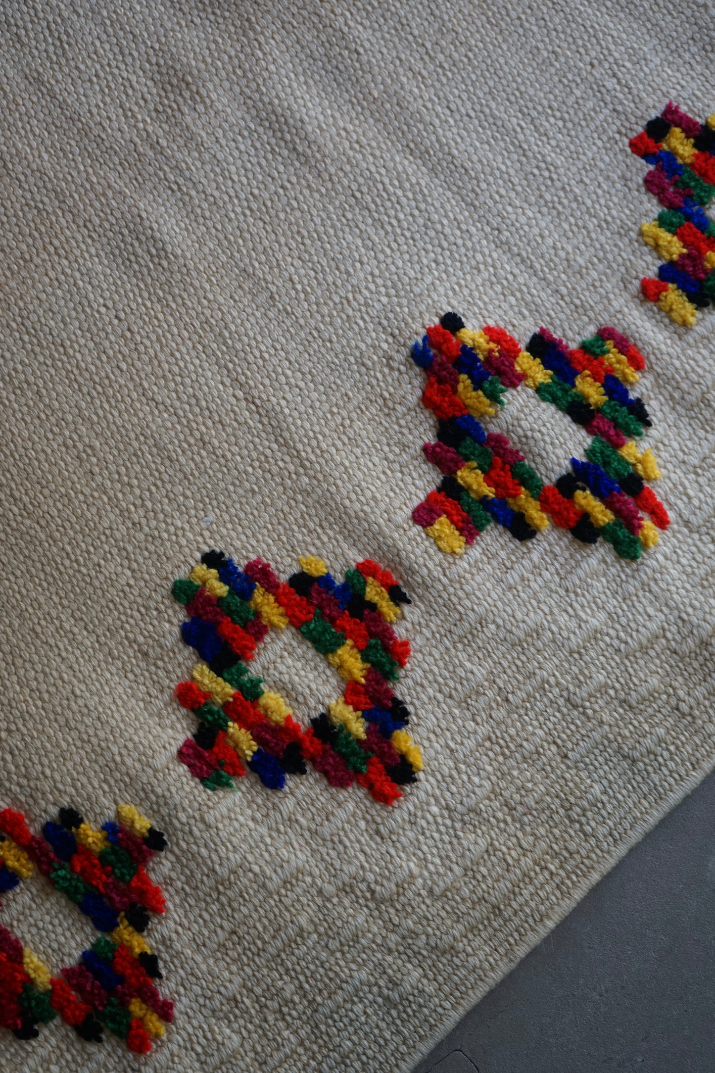 TURKEY VINTAGE KILIM DOT FLOWER 1980年代 125 × 80 cm No.TR25195