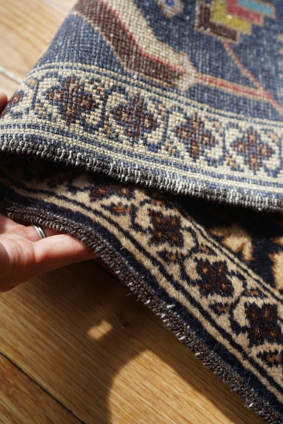 Afghanistan Vintage Baluch Zakani Midnight Navy 1980年代 215 × 121.5 cm No.AF2528
