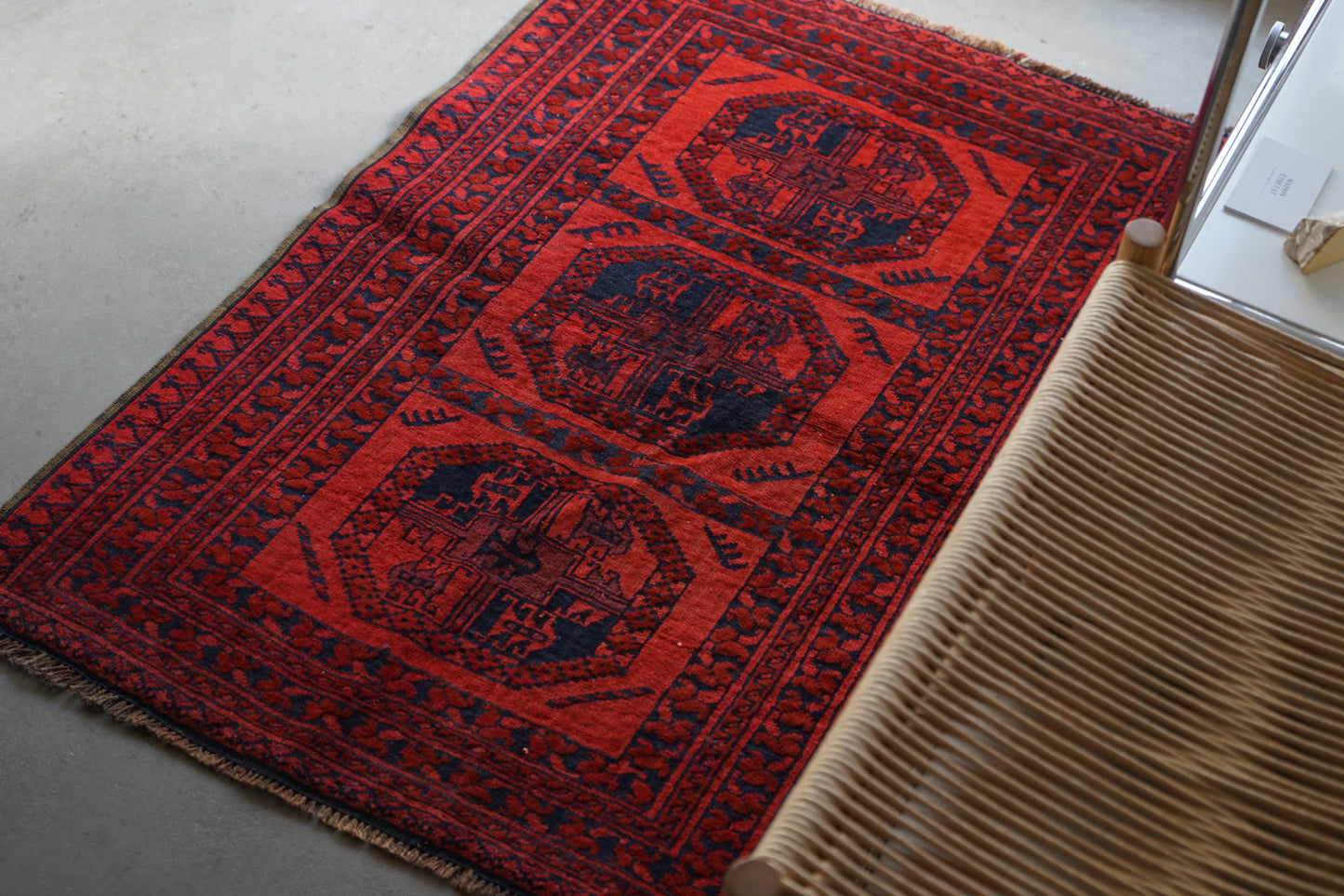 AFGHANISTAN OLD TURKMEN ELEPHANT FOOT 1970年代 112 × 75 cm No.AF2515