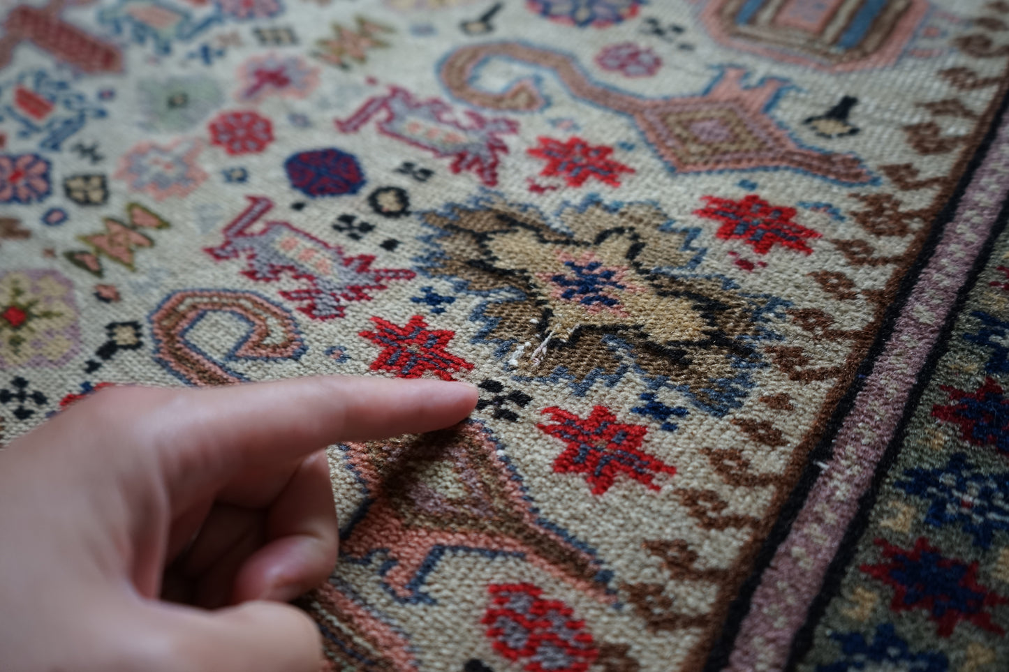 TURKEY OLD KAYSERI PINK 1950-1960年代 212 × 145 cm No.TR25190