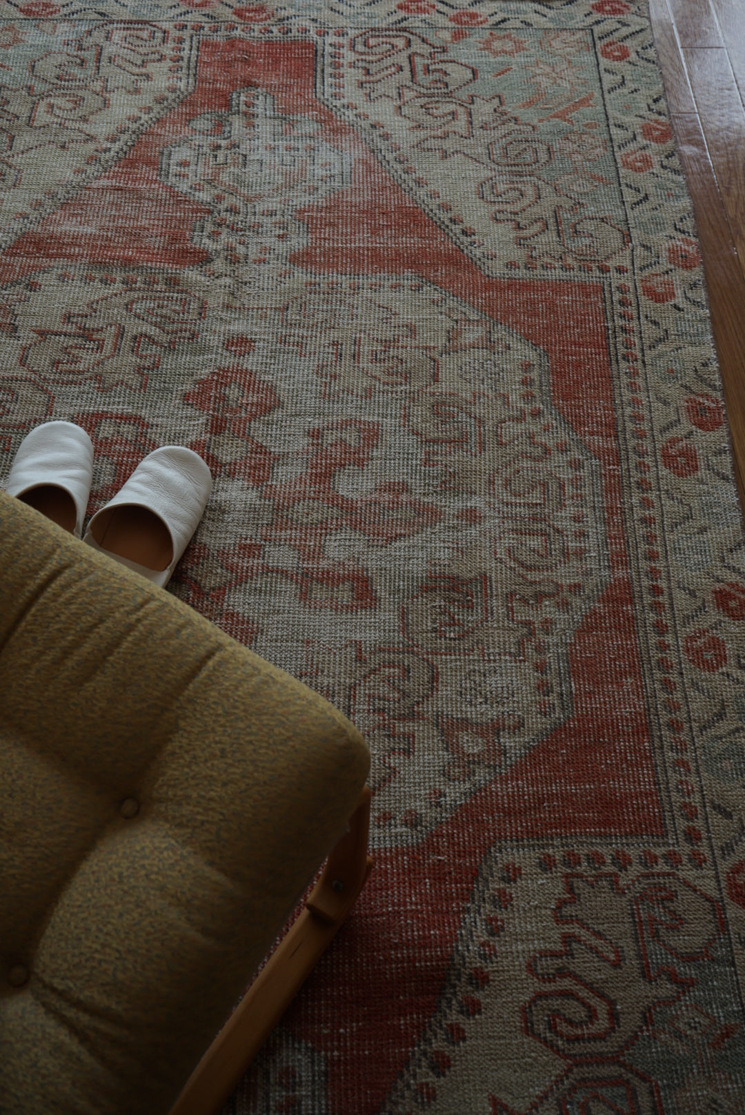 Türkiye Old Avanos Orange , Sage green 1970年代 214 × 132 cm No.TR25262