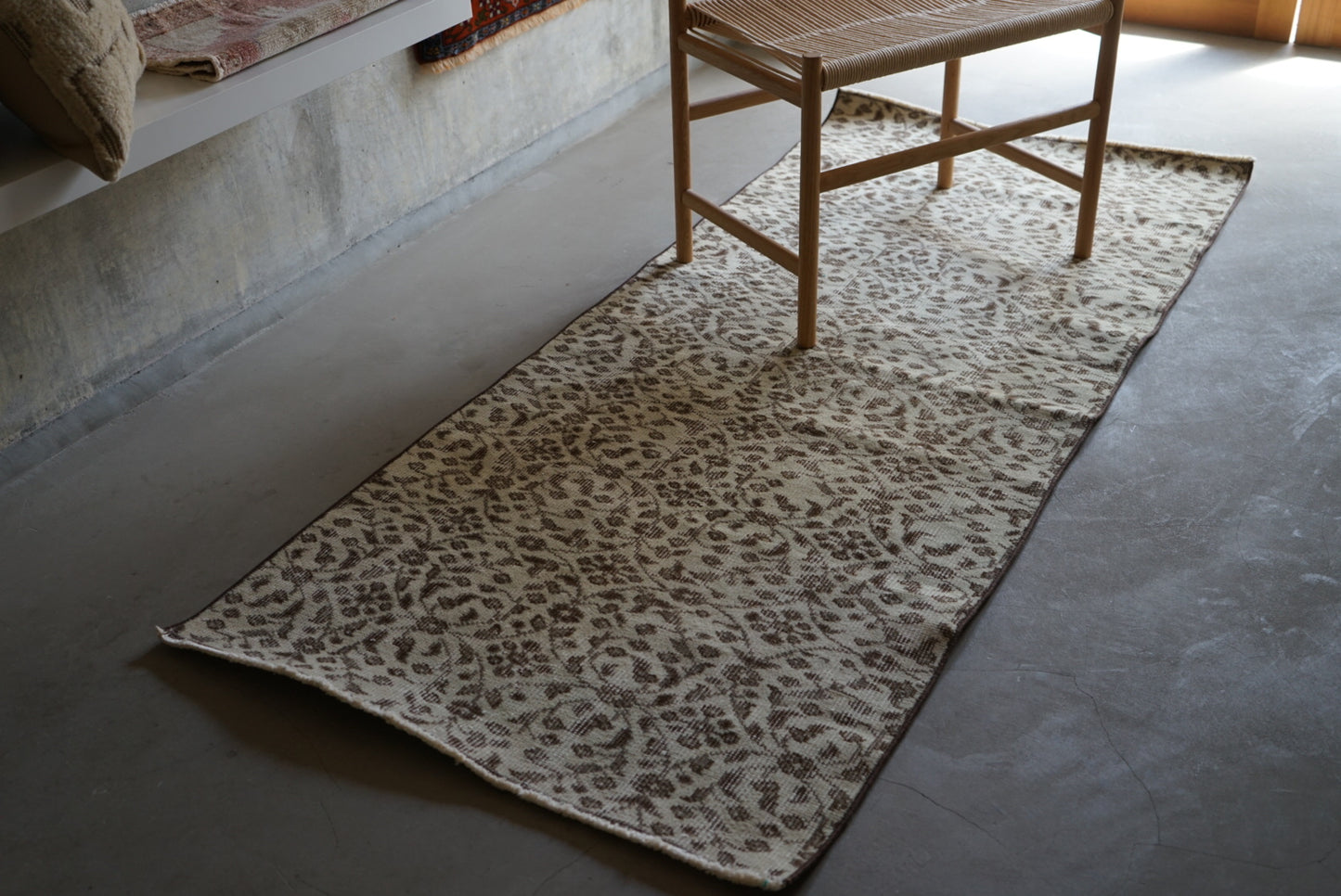 TURKEY OLD ISPARTA BROWN MINT RUNNER 1970年代 195 × 84 cm No.TR25136