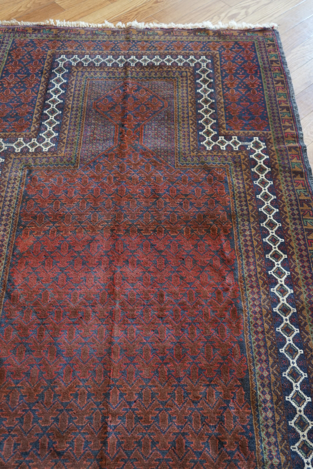 Afghanistan Old Baluch Prayer Rug 1970年代 155 × 100 cm  No.AF2541 / 国内送料無料・羊毛手織り絨毯