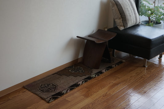 Türkiye Old Isparta Glay , Brown Runner 1970年代 129 × 43 cm No.TR25285