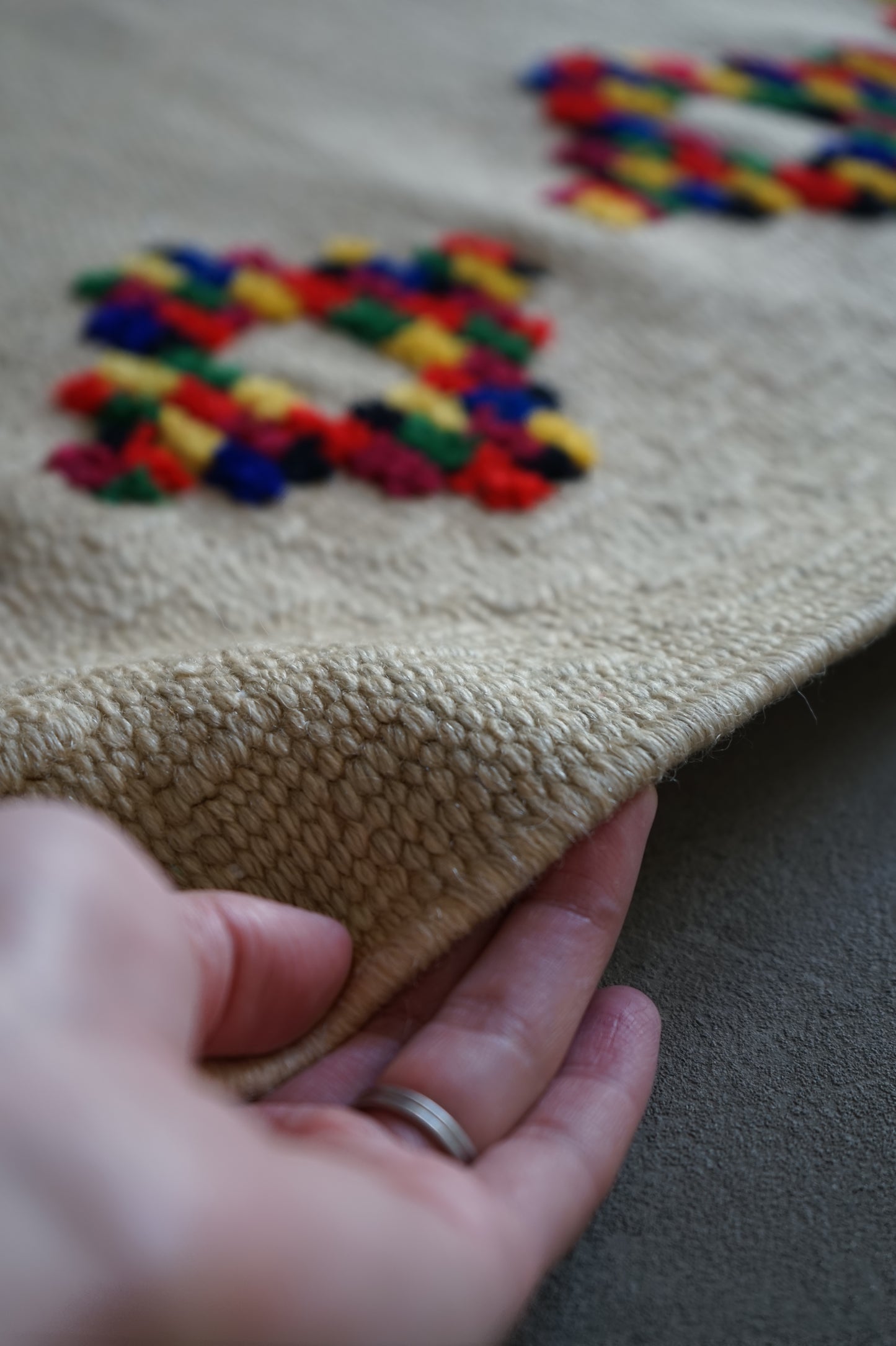 TURKEY VINTAGE KILIM DOT FLOWER 1980年代 125 × 80 cm No.TR25195