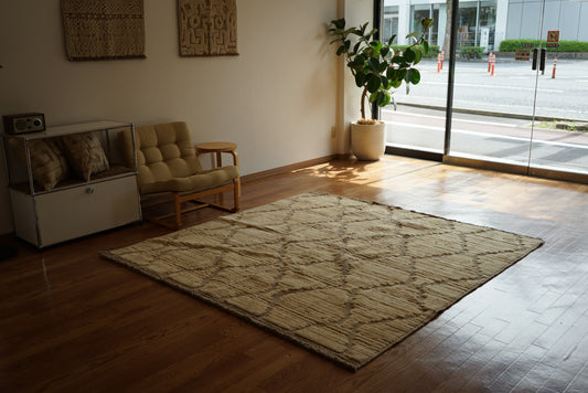 店頭販売 ORIGINAL IRAN QASHQAI KILIM LIVING SIZE " DIAMOND " 200 × 200 cm