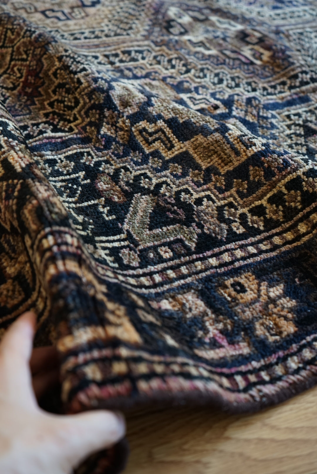 店頭販売 Iran Antique Shiraz Khamseh Dolkhani 1770年代 186 × 131 cm