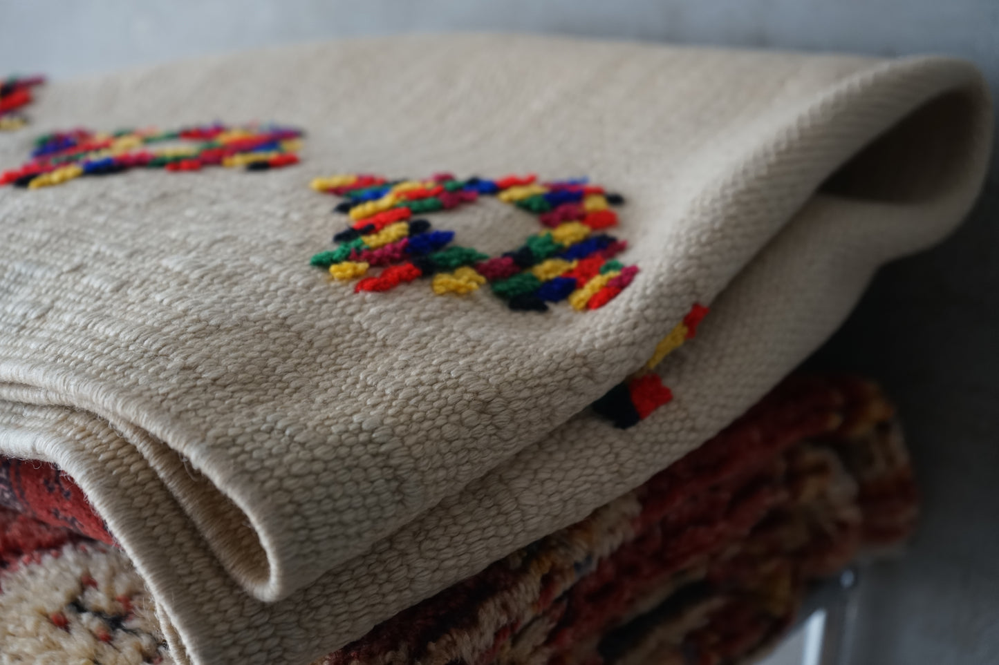 TURKEY VINTAGE KILIM DOT FLOWER 1980年代 125 × 80 cm No.TR25195