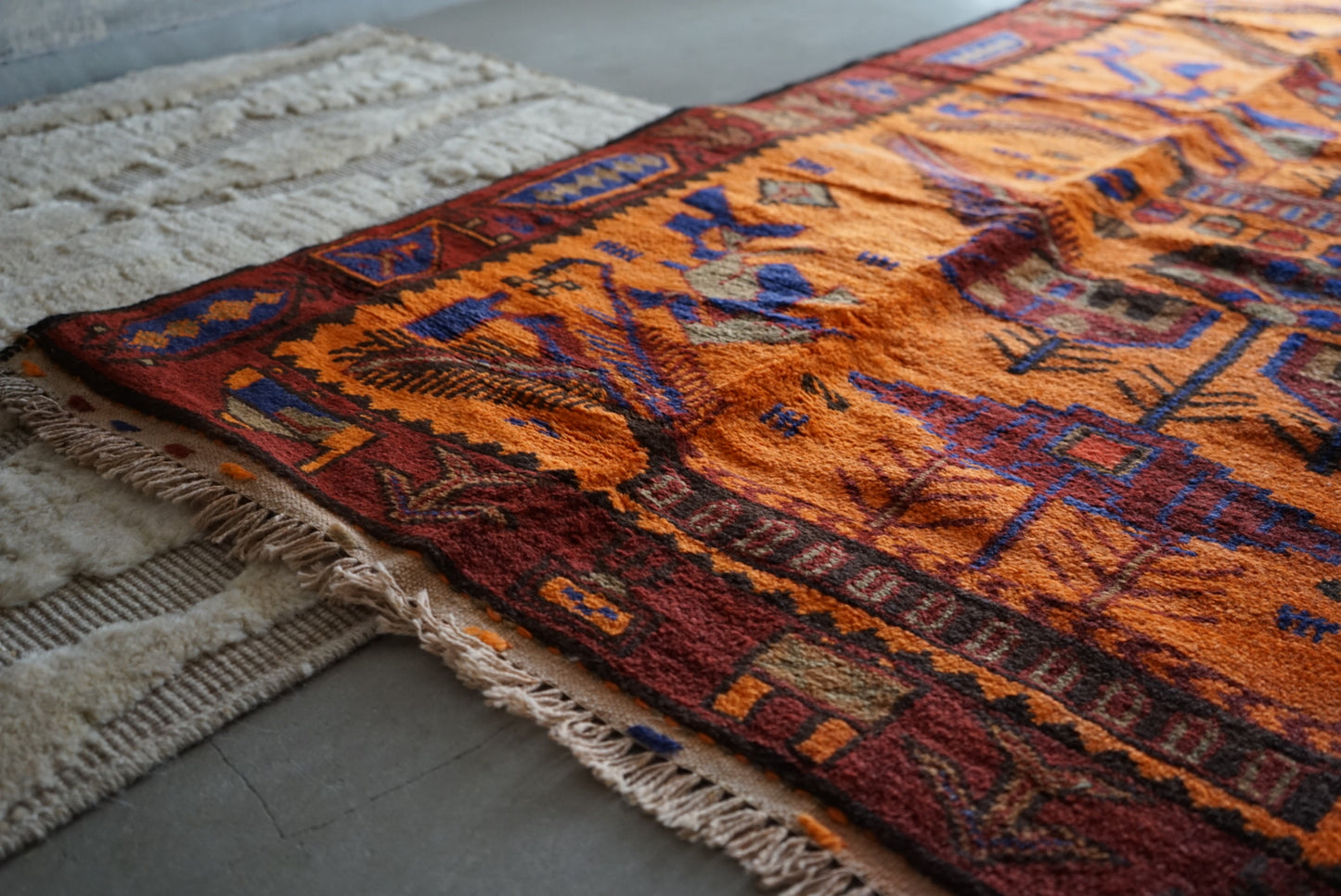 AFGHANISTAN VINTAGE BALUCH 1980-1985年 216 × 129 cm