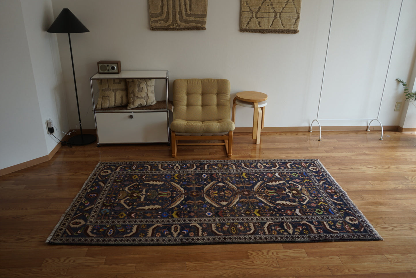Afghanistan Vintage Baluch Zakani Midnight Navy 1980年代 215 × 121.5 cm No.AF2528