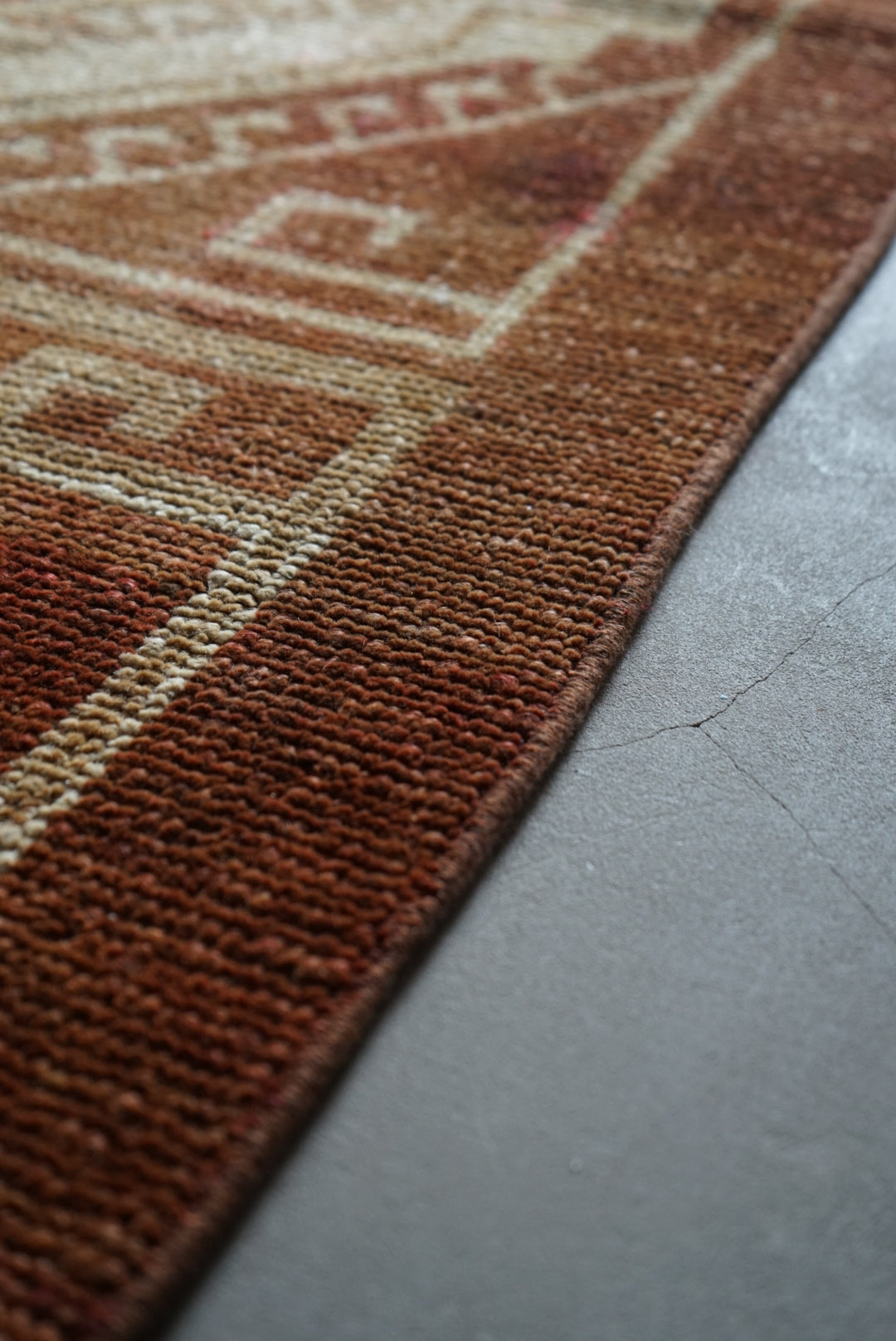 TURKEY VINTAGE ANATORIA BROWN 1980年代 256 × 155 cm No.TR25157