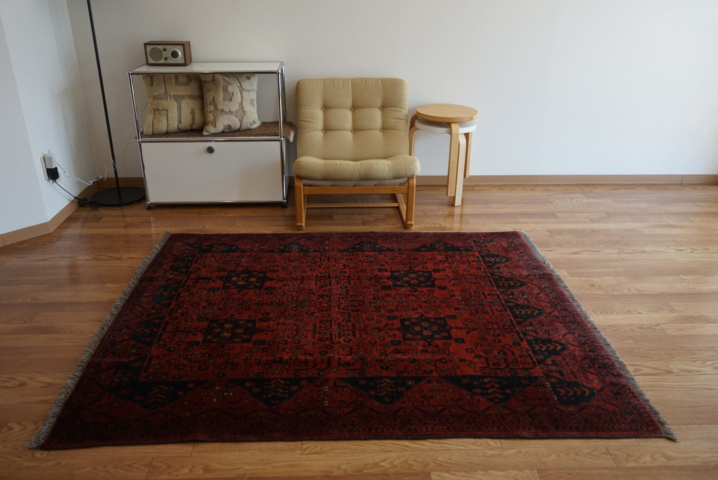 Afghanistan Old Turkmen RichRed 1970年代 177.5 × 142.5 cm No.AF2524