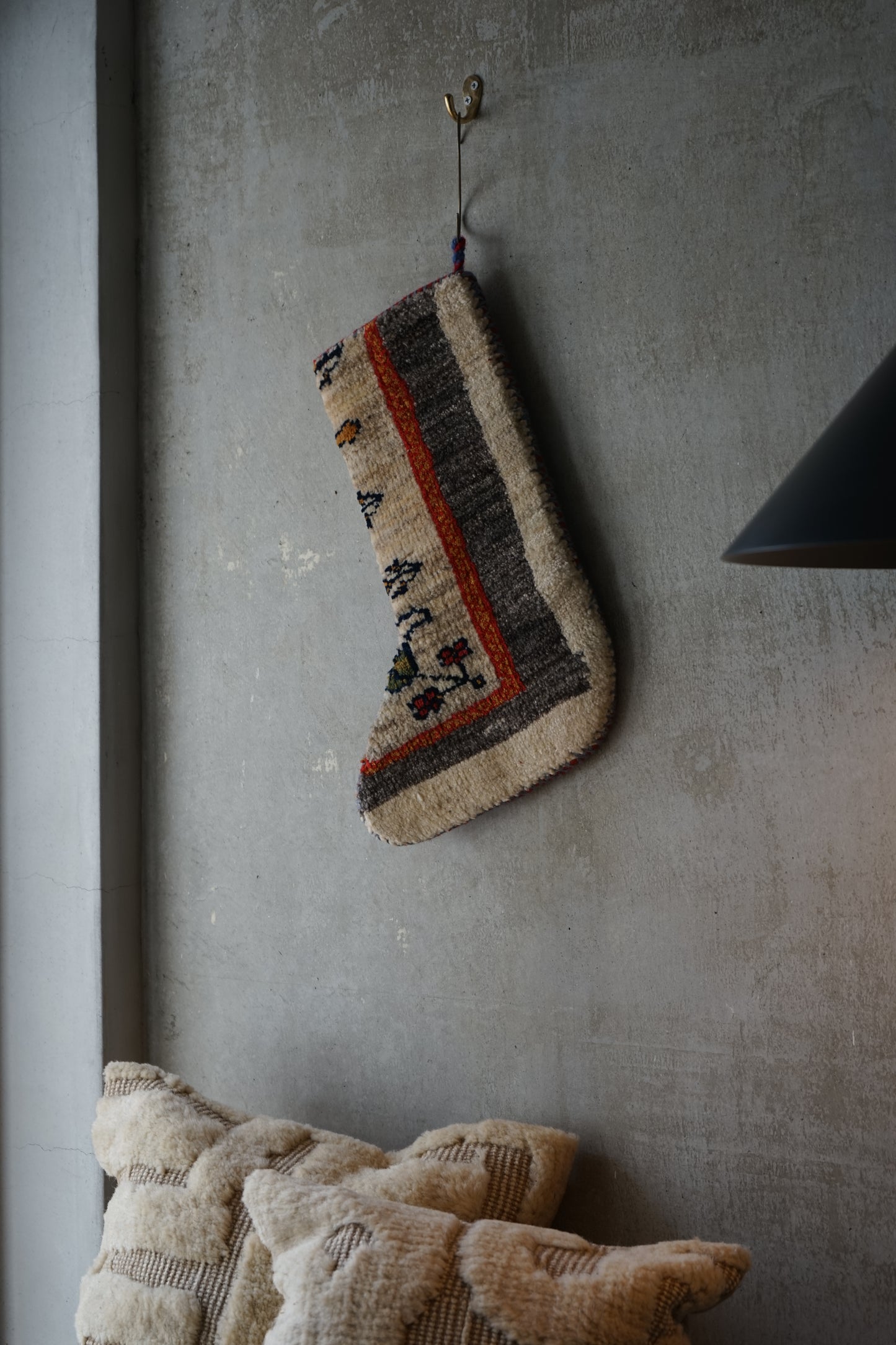 IRAN OLD-ANTIQUE CHRISTMAS SANTA SOCKS 39 × 25 cm NO.41