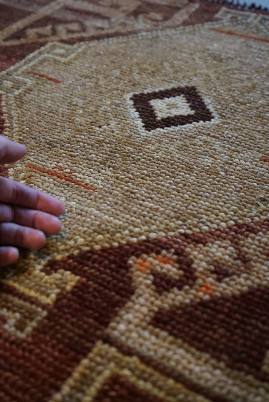 TURKEY VINTAGE ANATORIA BROWN 1980年代 256 × 155 cm No.TR25157