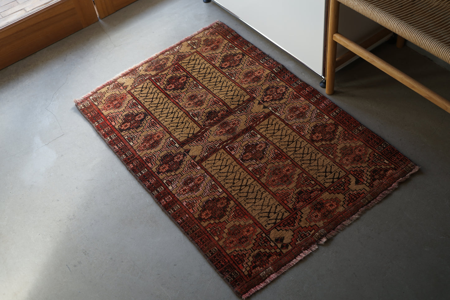 AFGHANISTAN OLD TURKMEN PARDA 1955年代 103 × 71 cm No.AF2514