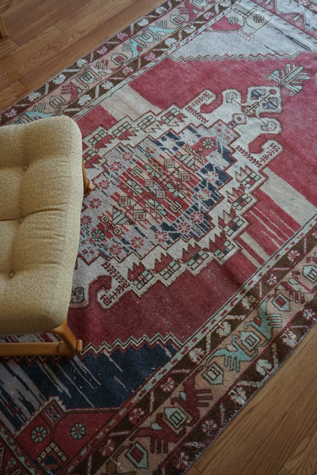 Türkiye Old Kayseri Medallion Modern Color 1970年代 257 × 145 cm No.TR25390