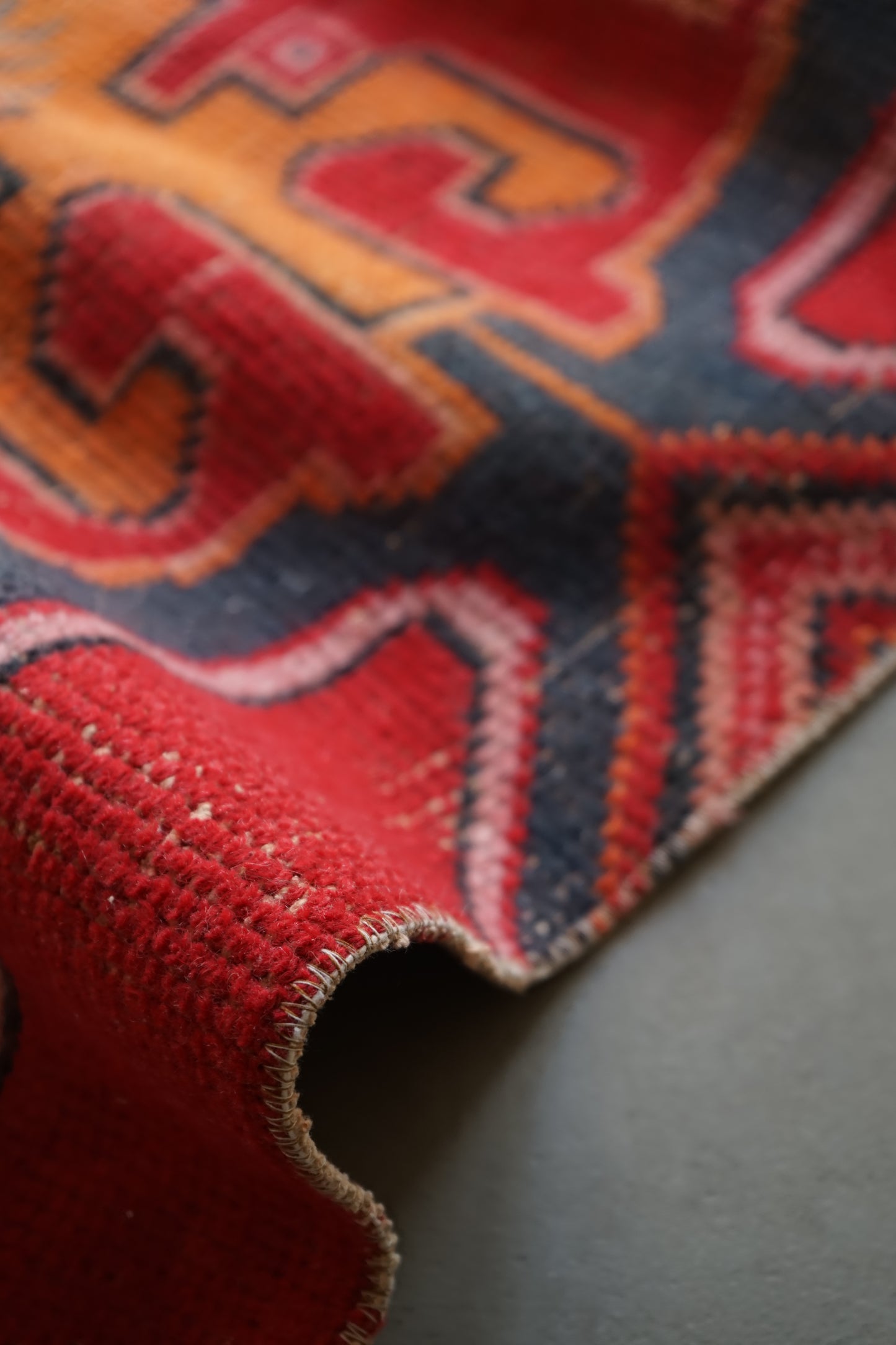 Türkiye Old Oushak Red Small Size 1970年代 120 × 75 cm No.TR25221