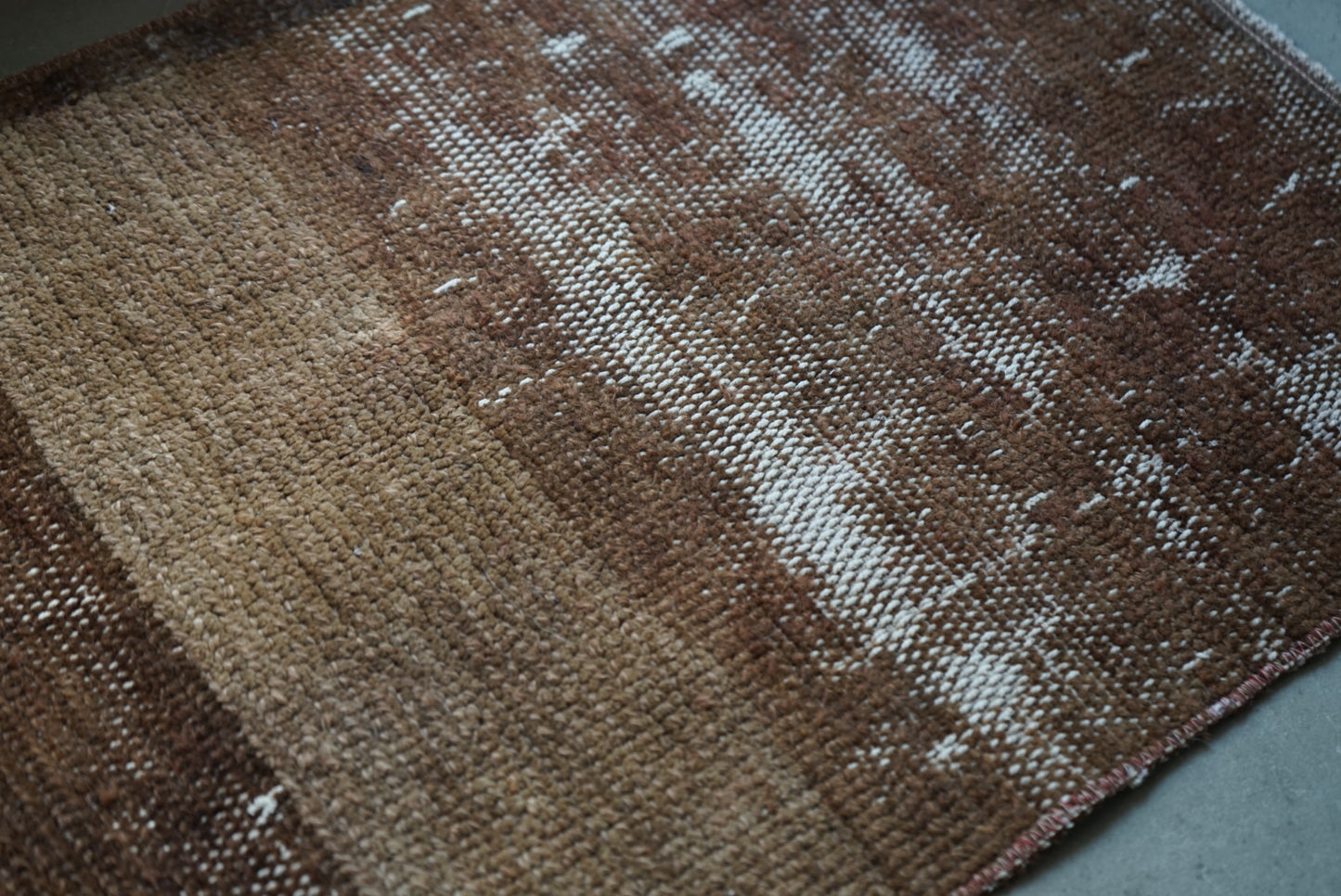 Türkiye Old Oushak Brown Runner size 1970年代 114 × 47 cm No.TR25250