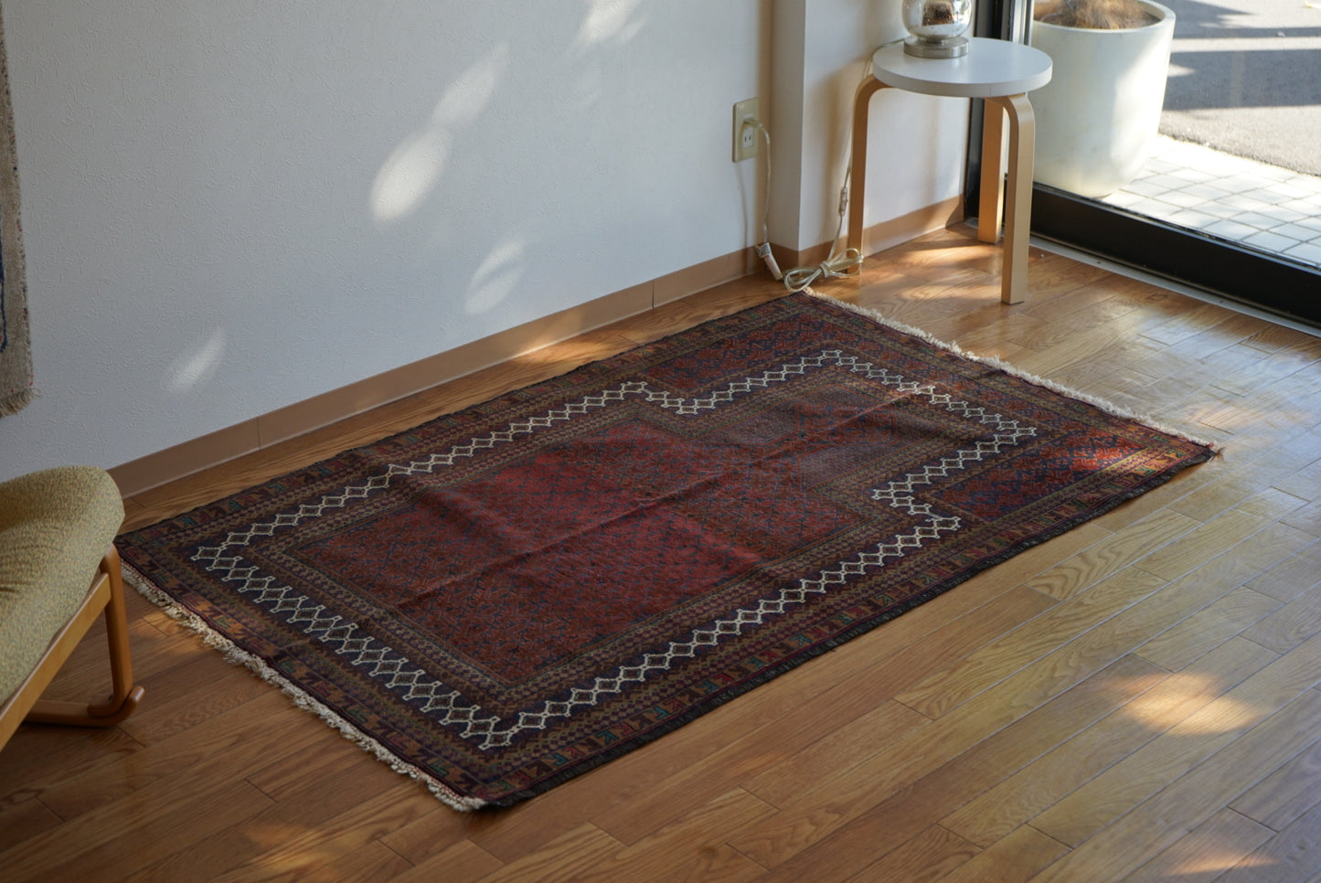 Afghanistan Old Baluch Prayer Rug 1970年代 155 × 100 cm  No.AF2541 / 国内送料無料・羊毛手織り絨毯