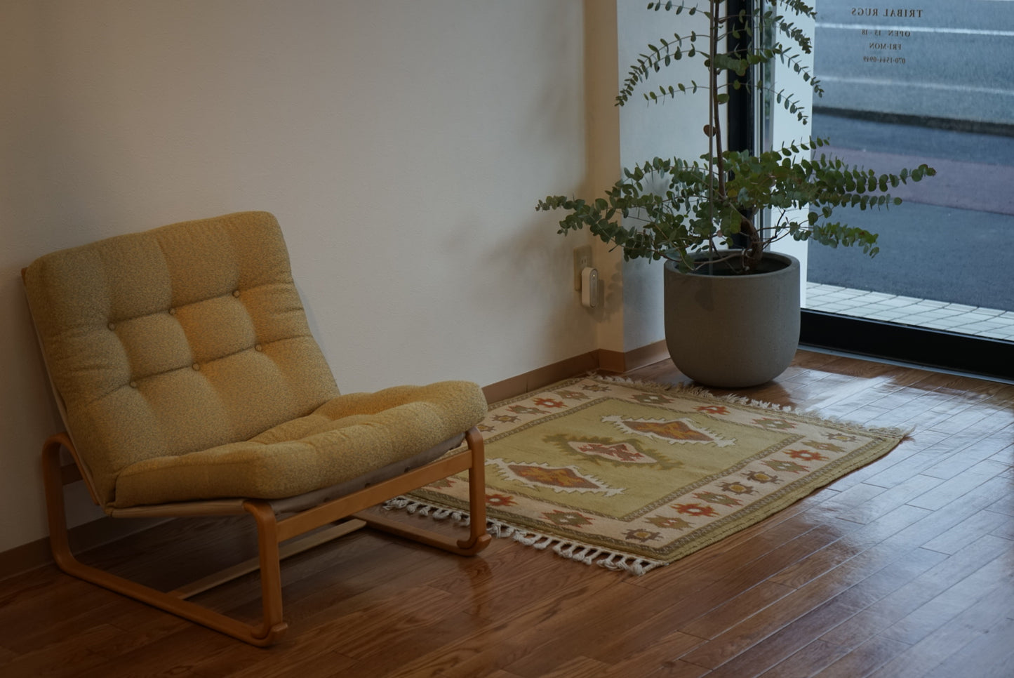 Türkiye Old Milas Square Yellow Beige 1950-1960年代 106 × 106 cm
