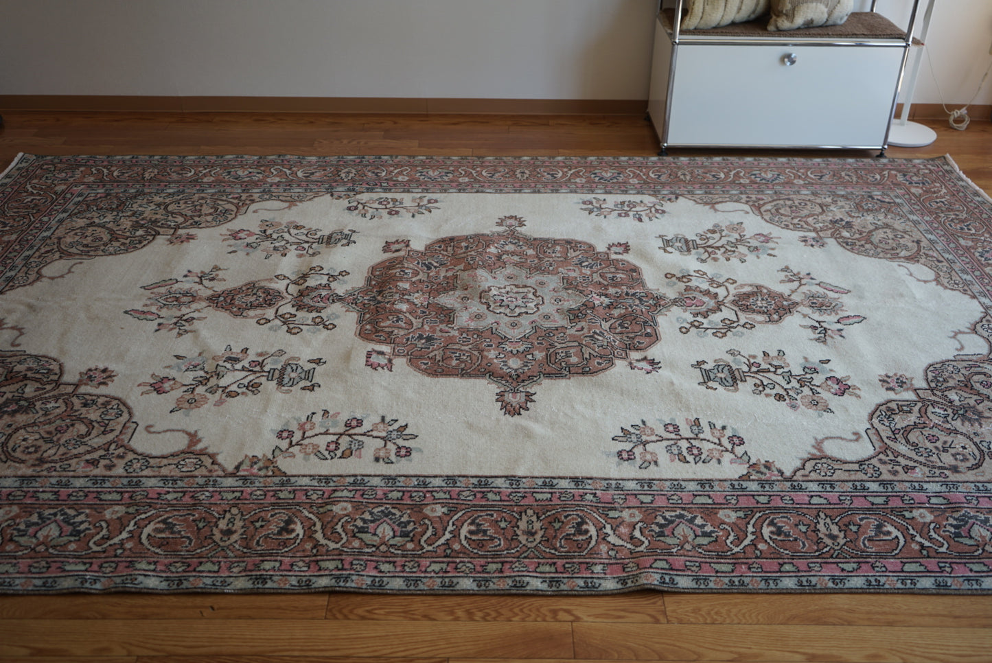 Türkiye Old Isparta Pink Beige 1950-1960年代 312 × 198 cm