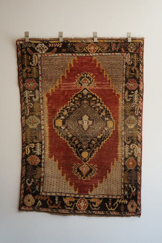 TRIBAL RUG TURKEY OLD KONYA OUSHAK 1965年代 164 × 115 cm No.TR25194