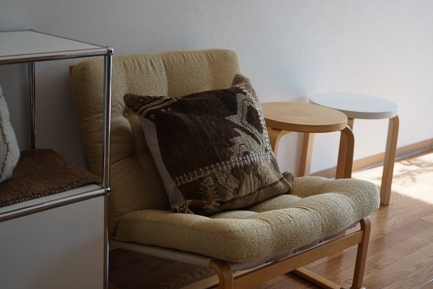 Türkiye Old Cushion Cover Patchwork Beige Brown 50 × 49 cm No.TR25418