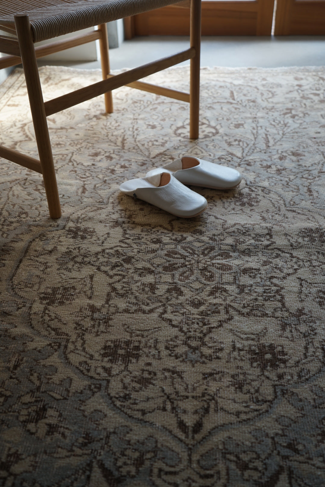 Türkiye Old Isparta Ecru , Gray 1960-1970年代 249 × 158 cm No.TR25265