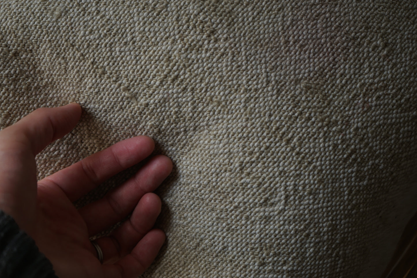 Türkiye Old Kilim Cushion Cover Ivory 40 × 40 cm No.TR25344