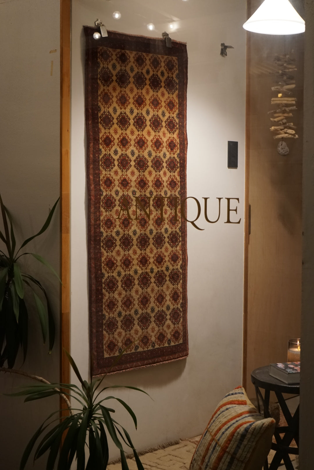 Türkiye Old Oushak Beige Runner size 1970年代 133 × 58.5cm No.TR25242