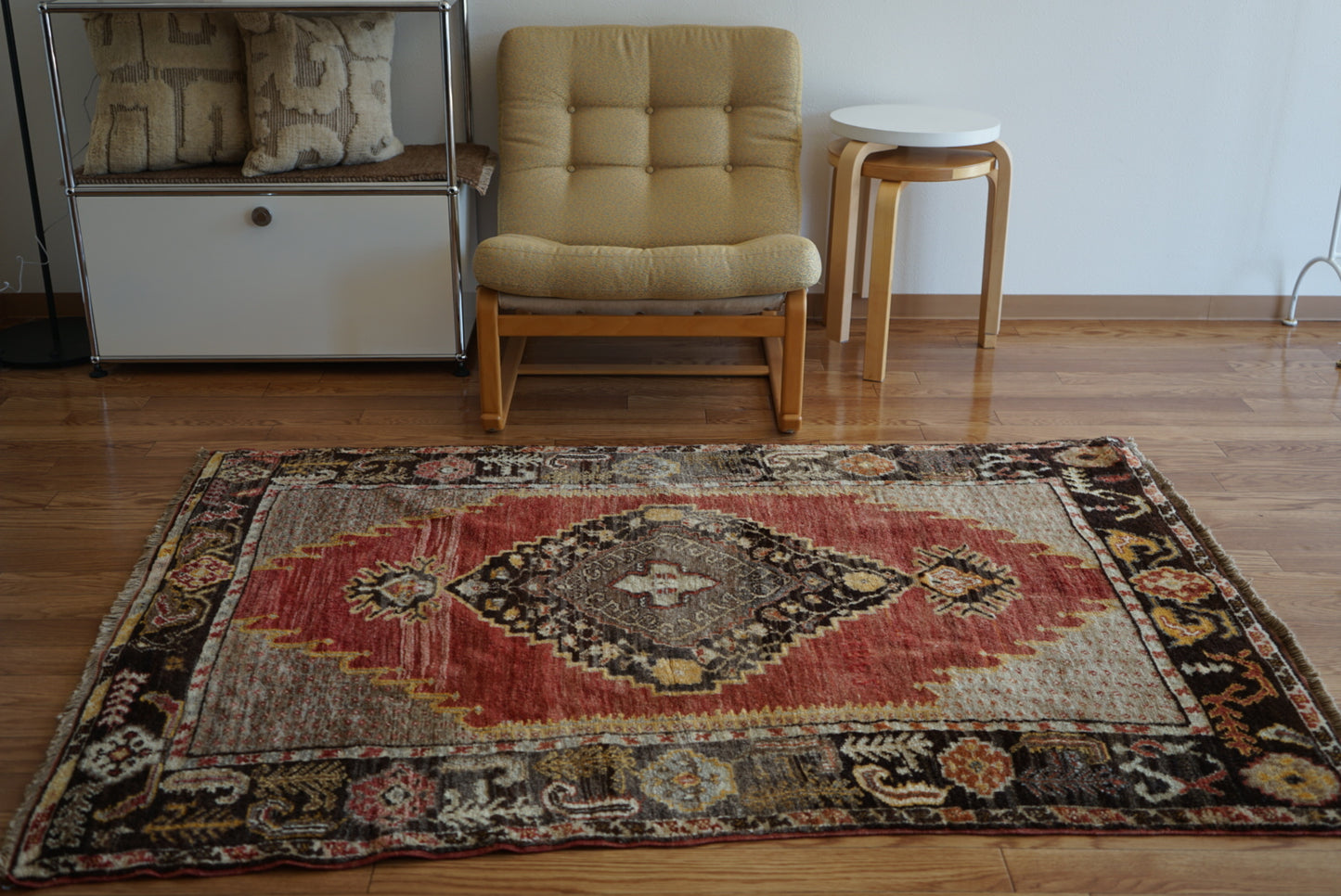 TRIBAL RUG TURKEY OLD KONYA OUSHAK 1965年代 164 × 115 cm No.TR25194