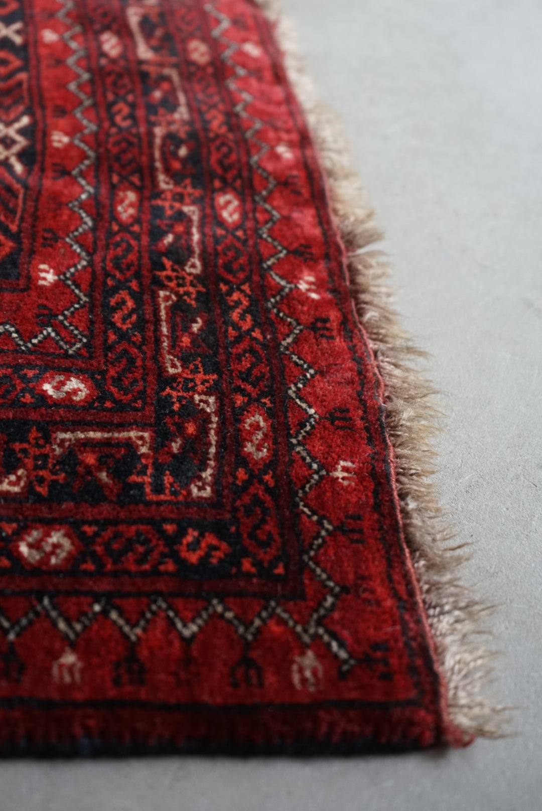 Afghanistan Old Turkmen Rich Black 1960年代 180 × 100 cm No.AF2519