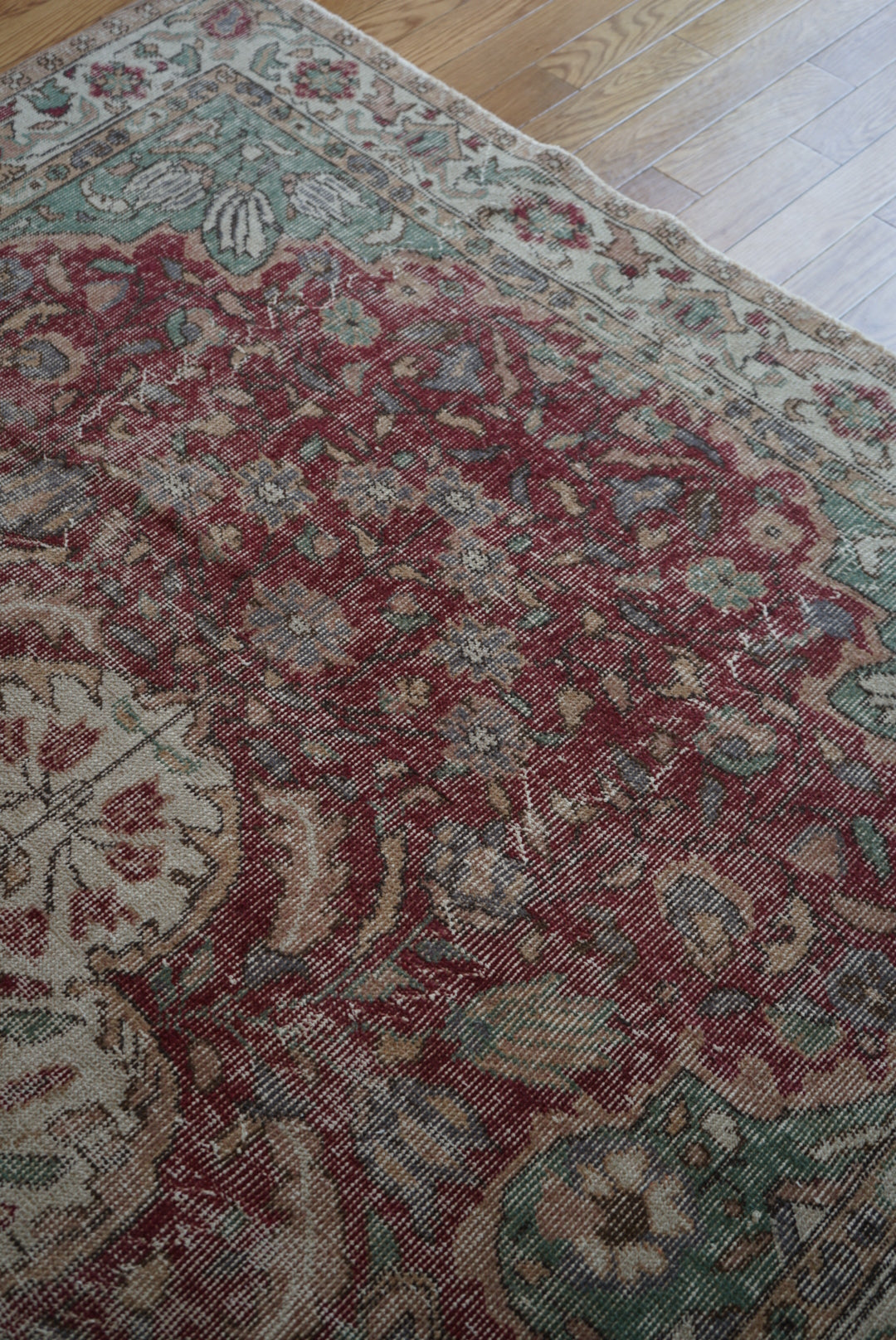 Türkiye Old Isparta Medallion Red , Green 1960年代 283 × 172 cm No.TR25383