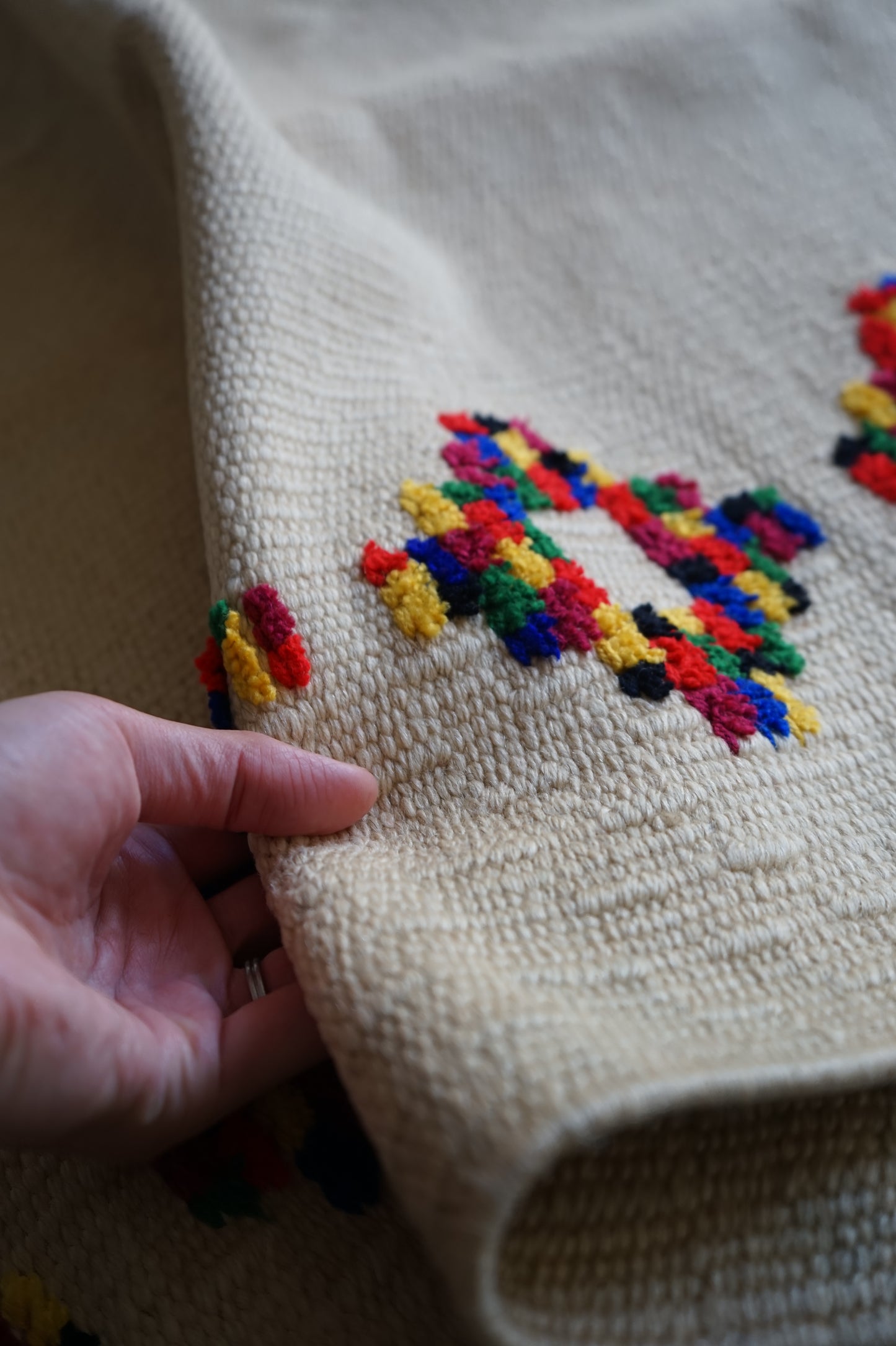 TURKEY VINTAGE KILIM DOT FLOWER 1980年代 125 × 80 cm No.TR25195