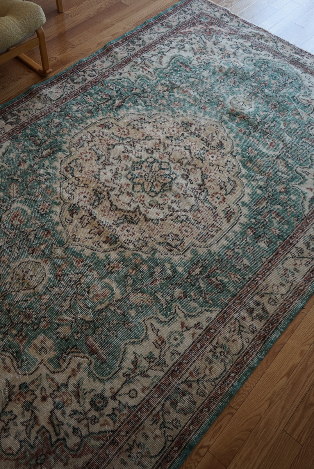 Türkiye Old Isparta EmeraldGreen 1970年代 267 × 169 cm No.TR25275