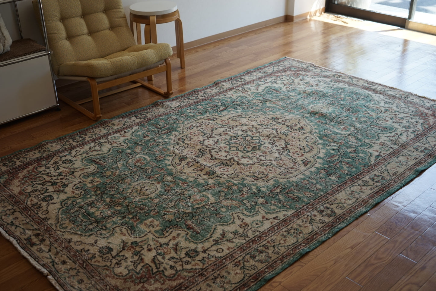 Türkiye Old Isparta EmeraldGreen 1970年代 267 × 169 cm No.TR25275